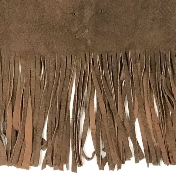 Urban hillbilly genuine suede fringe skirt M - Picture 6 of 6